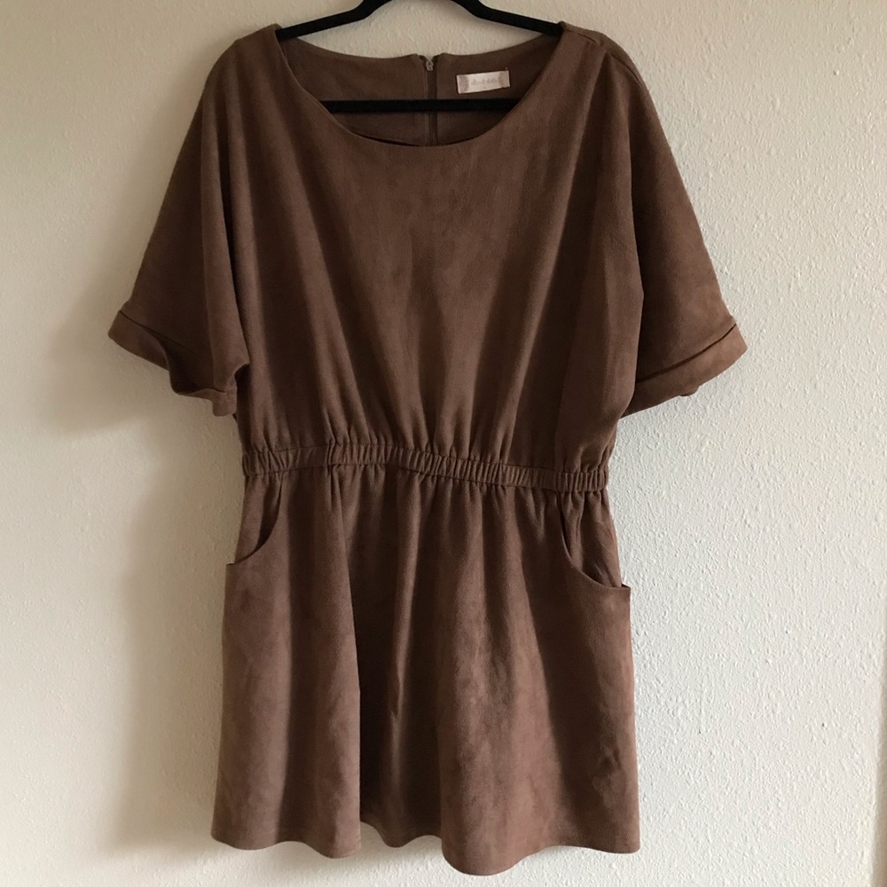 Altar’d State Brown Suede Dress